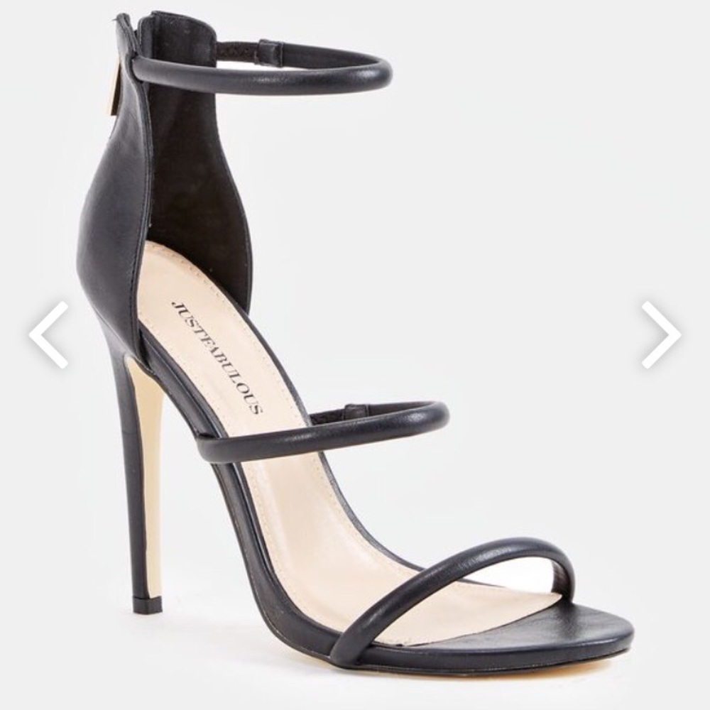 Just Fab Black Stilettos